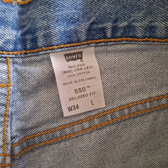 Levis 550 Vintage blue denim shorts - Picture 3 of 4